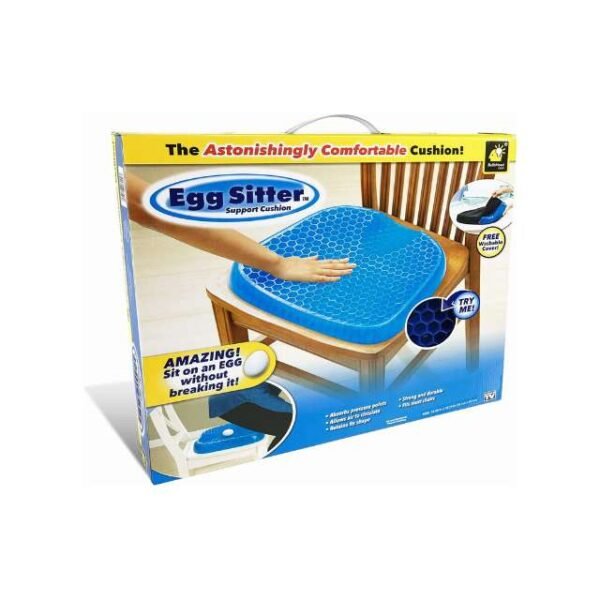 Egg sitter seat cushion packaged neatly.