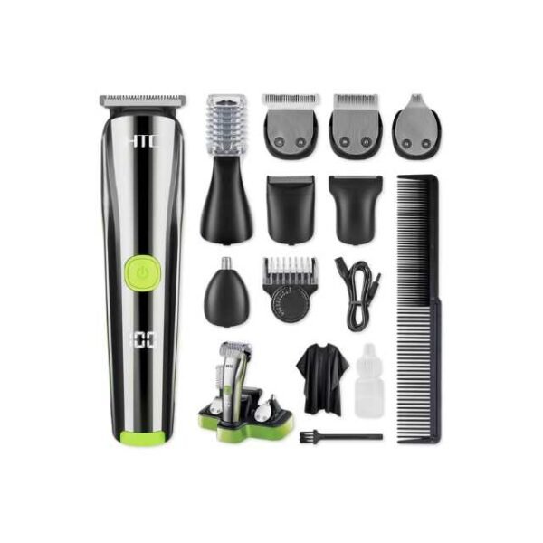 HTC multifunctional beard trimmer set with nose and ear trimmer.