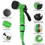 Smart design of the Magic Hose garden pipe with multifunctional nozzle and non-slip handle.