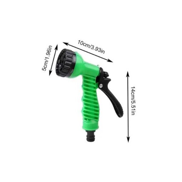 Lightweight water nozzle and sprayer with compact dimensions.