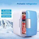 Mini car fridge with 4L capacity and heating and cooling functions