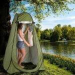 Pop-up shower tent outdoor clothes changing privacy