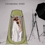 Pop-up shower tent photoshoot changing room privacy