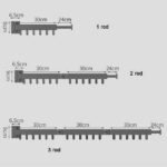 Tri-fold clothes drying rack extending to different lengths for versatile drying needs.