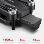 H16 Mini RC Drone with removable 1800mAh battery, 8-10 minute flight time.