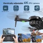 H16 Mini RC Aerial Drone with dual 4K UHD cameras and adjustable angles.