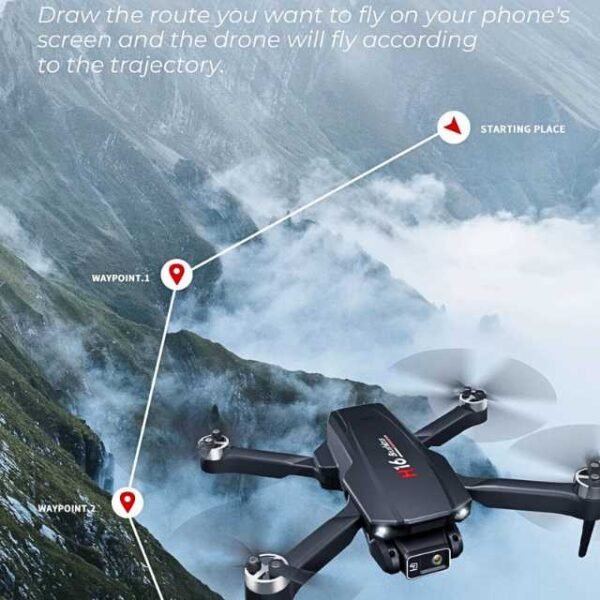 H16 Mini RC Drone with easy phone trajectory mapping.