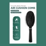Kemei all-in-one hair styler with air cushion comb for smooth hair.