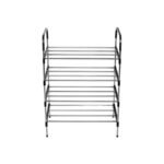 Heavy-duty 4-layer shoe rack for shoes, heels, and sneakers, also suitable for decor items.