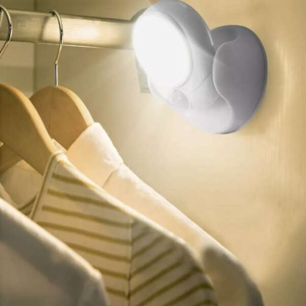 Light Angel Motion Activated Sensor Lamp inside closet.