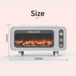 Small vintage fireplace aroma diffuser with dimensions 21 x 8 x 11.8 cm.