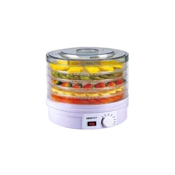 Smurfett Food Dehydrator with 5 layers and adjustable thermostat.