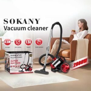 Sokany Vacuum Cleaner 2000W, Cyclone Filtration, 1.5L Dustbin