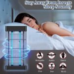 Electric mosquito killer providing uninterrupted sleep with 4200V UV lamps.