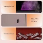 Top features of the vintage fireplace aroma diffuser, including type-C port.