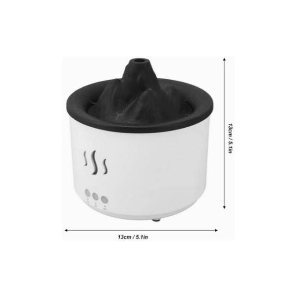 Portable volcano diffuser measuring 13 x 13 cm for home, office, or yoga.