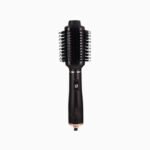 MAC hot air brush displayed upright to showcase full sleek design and style.