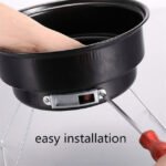 Easy-to-install portable outdoor grill with foldable legs and lightweight body.