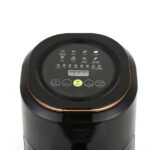 Close-up of Silvercrest digital air fryer with smart touch screen and preset programs.