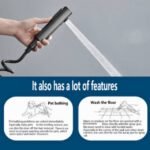 Thermostatic shower mixer for bathroom use, floor-washing, and pet bathing.