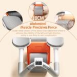 Automatic ab roller with double wheel design, rep counter, and padded elbow support for core training.