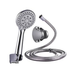 Handheld Shower Head with 5-Speed Sprayer and Stainless Hose