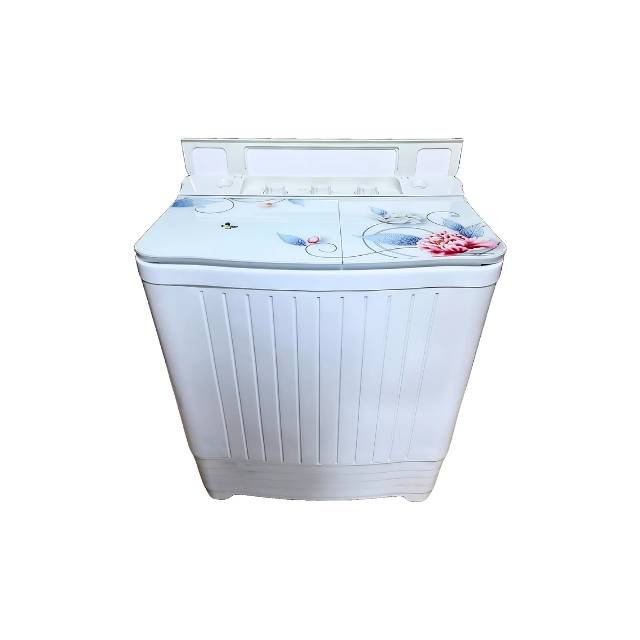 Twin tub washing machine with dryer, 6kg capacity, on a white background.