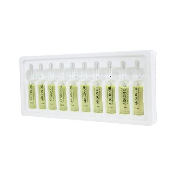 Ten Keratine Queen ampoules neatly placed inside the product packaging.