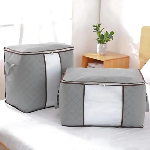 Foldable storage bags in three different sizes.