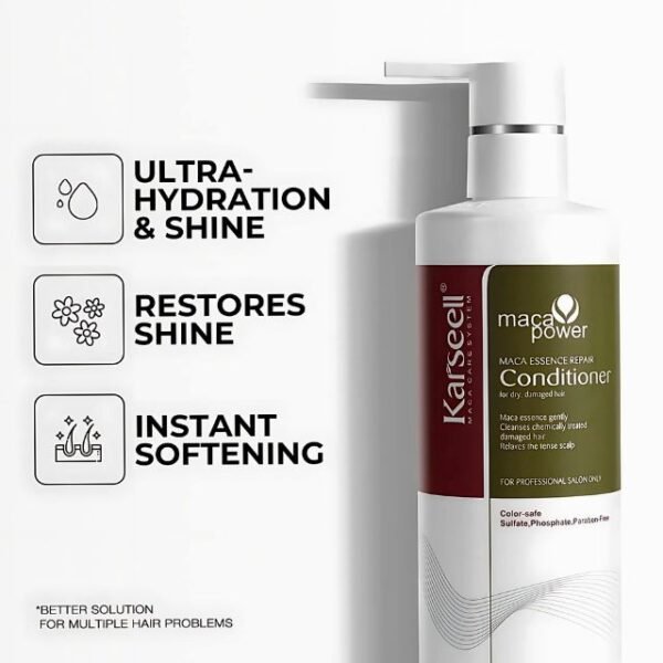 Karseell hair conditioner for hydration, shine, and softening on all hair types.