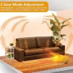 Portable clothes dryer with adjustable power settings for customized drying.