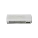 Renova wall-mounted heater in white with 2 heat settings and remote.