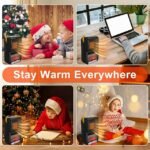 3D flame heater suitable for home, office, and kid-friendly spaces.