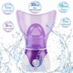 Hot mist facial steamer hydrates and firms skin with regular use.