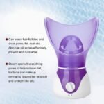 Hot mist facial steamer for opening pores and fighting acne.