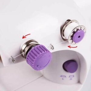 Portable Sewing Machine with Foot Pedal & Lamp for DIY Repairs