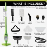 X5 steam cleaner package includes multiple cleaning attachments.