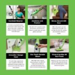 Key highlights showing X5 steam cleaner features and uses.