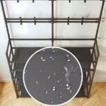 7-Tier shoe rack with waterproof shelves, ideal for garage or workshop storage. Features durability and resistance to moisture.