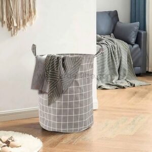 Foldable Laundry Bag – 40L Cloth Basket w/ Easy-Carry Handles