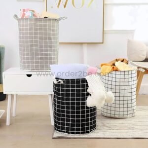 Foldable Laundry Bag – 40L Cloth Basket w/ Easy-Carry Handles