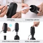 Step-by-step instructions for using automatic wine aerator & dispenser including charging installation and operation