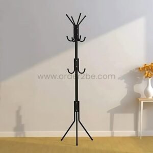 Multi-Hook Coat Hanger – Free-Standing Iron Rack, Sleek & Sturdy