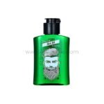 A sleek green bottle of Disaar hair oil with a black pump, designed to nourish and rejuvenate hair, set against a reflective background for a luxurious feel.