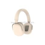 Beige Green Lion Echo ANC Wireless Headphones with soft ear cushions and padded headband, showcased on a plain background for a minimalist appeal.