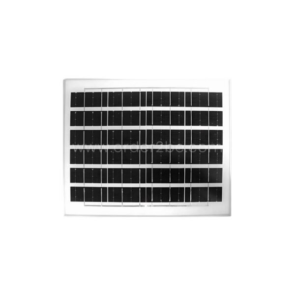 Polycrystalline solar panel designed for efficient charging of the GD SUPER solar flood light.