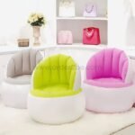 Mix, match, and relax—vibrant green, pink, or gray inflatable chairs for any space.