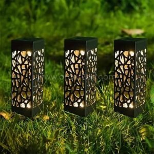 Creative Solar Pathway Lights – Waterproof Garden Stakes with Warm White LED & Auto Sensor