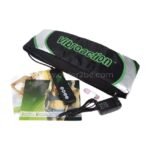Vibroaction Slimming Waist Belt packaging includes the belt, control panel, power adapter, and user guide.