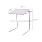 Tray shown with 50 cm x 40.64 cm dimensions for compact living.